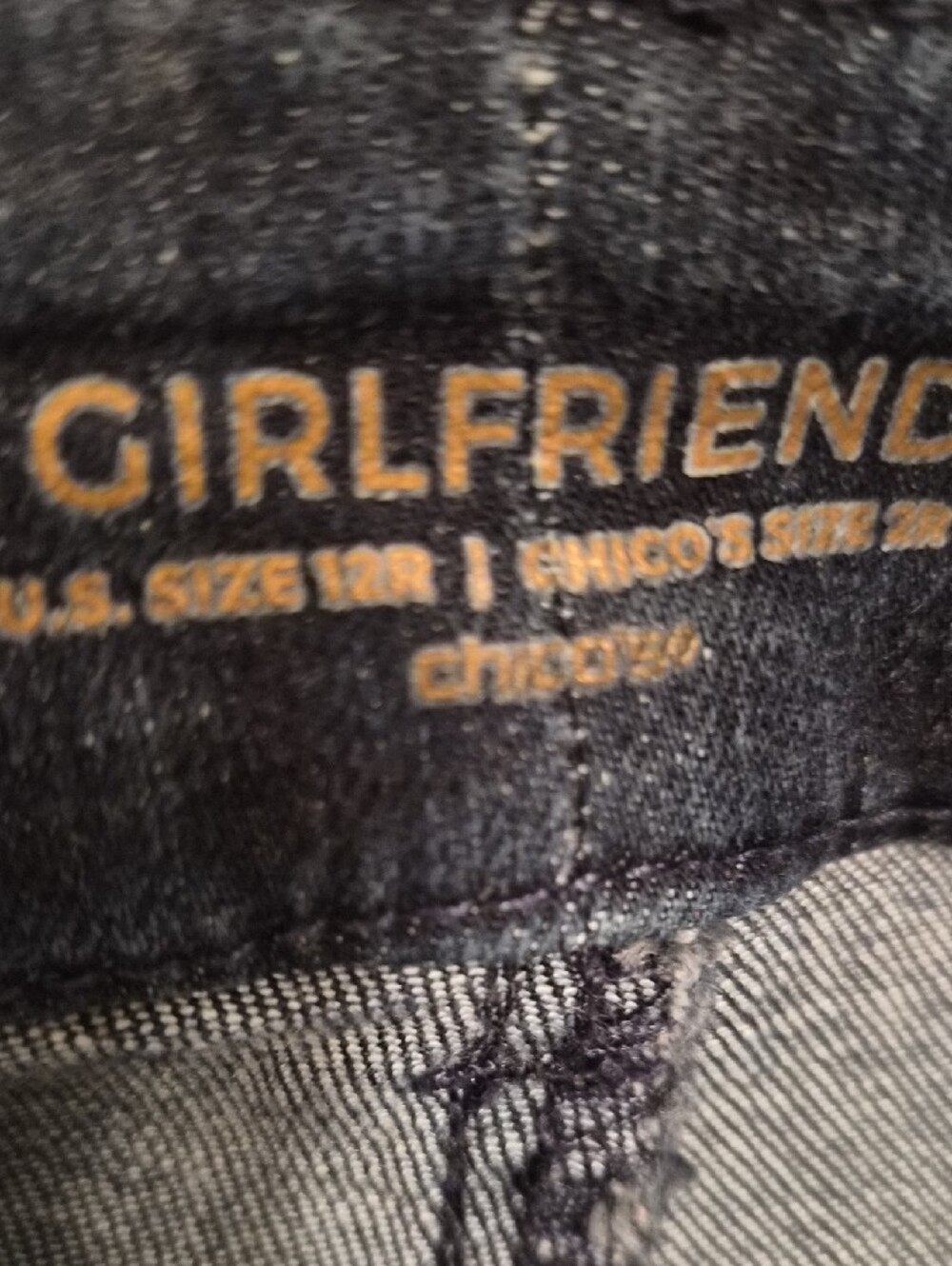 Chico So Slimming Girlfriend Slim Leg Jeans- Size 12R - Picture 8 of 9
